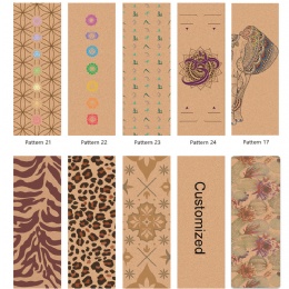 Eco Friendly Cork Yoga Mat Logo Printing Customzied